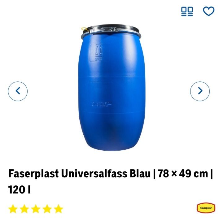 Blaue Fasser 120 L