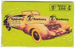 Privat Telefonkarte Spanien Oldtimer originalverpackt