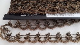 Spitze MOKUBA DunkelGold 1m.