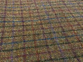 Top Wolle Tweed Stoff aus Italien 1.85x1.58m moos grün