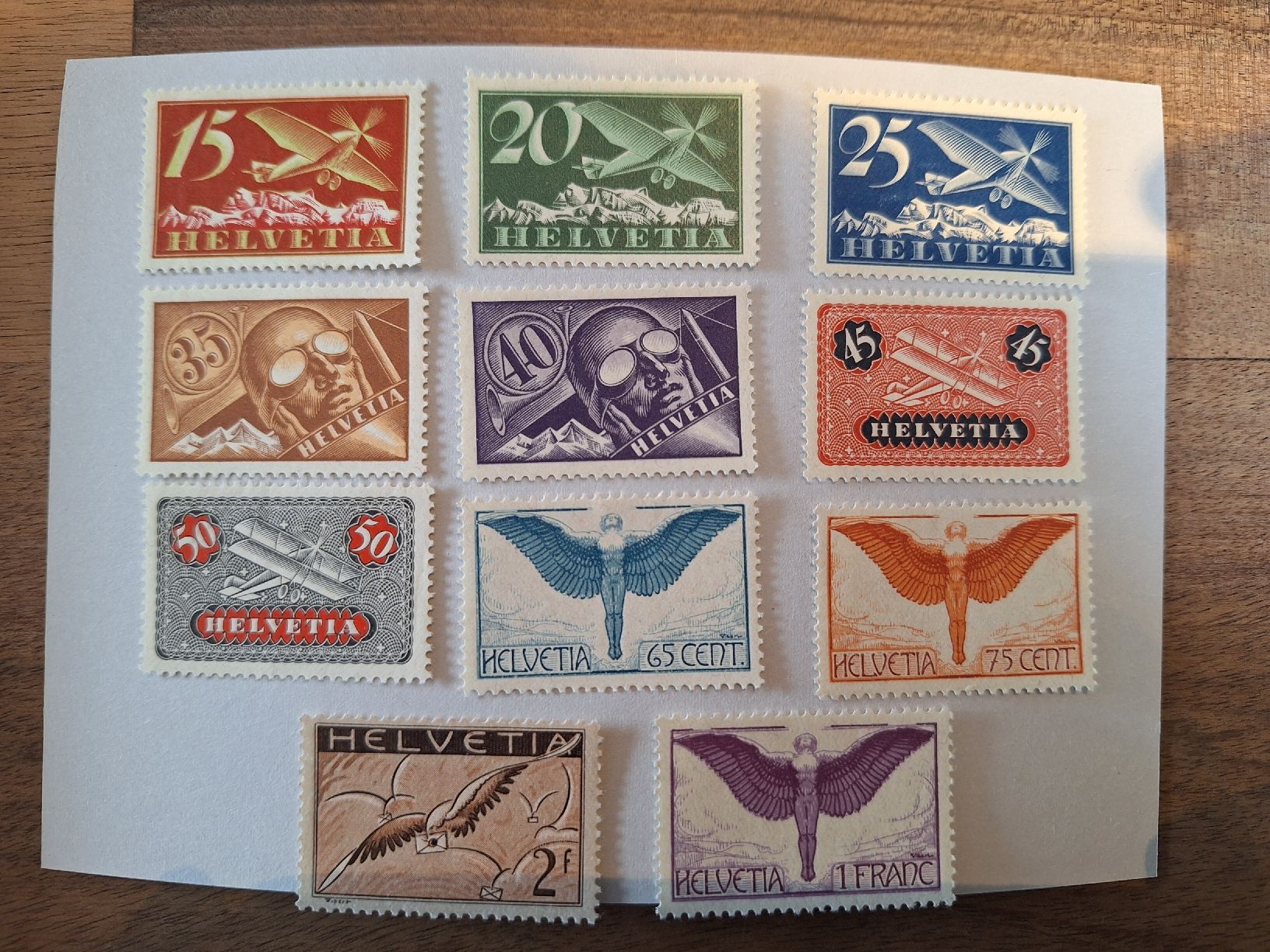 Alle Briefmarken: Flugpost F3 - F13 **  Kat. 1000.- – Gebraucht aus Balgach von SIMEON27 6