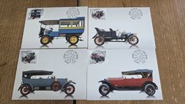 2015 4x  FDC Vollstempel Maximumkarte Schweizer Automobile