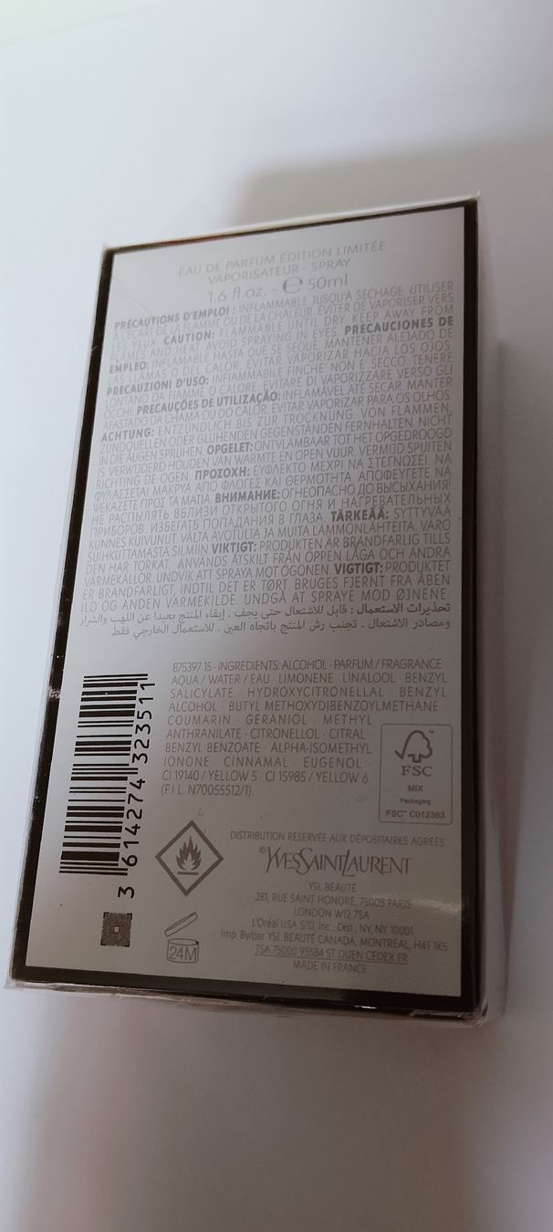 Saint Laurent Profumi & Eau de Toilette: Yves saint Laurent 50 ml eau de parfum neu – Nuovo e nell'imballaggio originale da Biel/Bienne venduto da Vintage-timearts 1