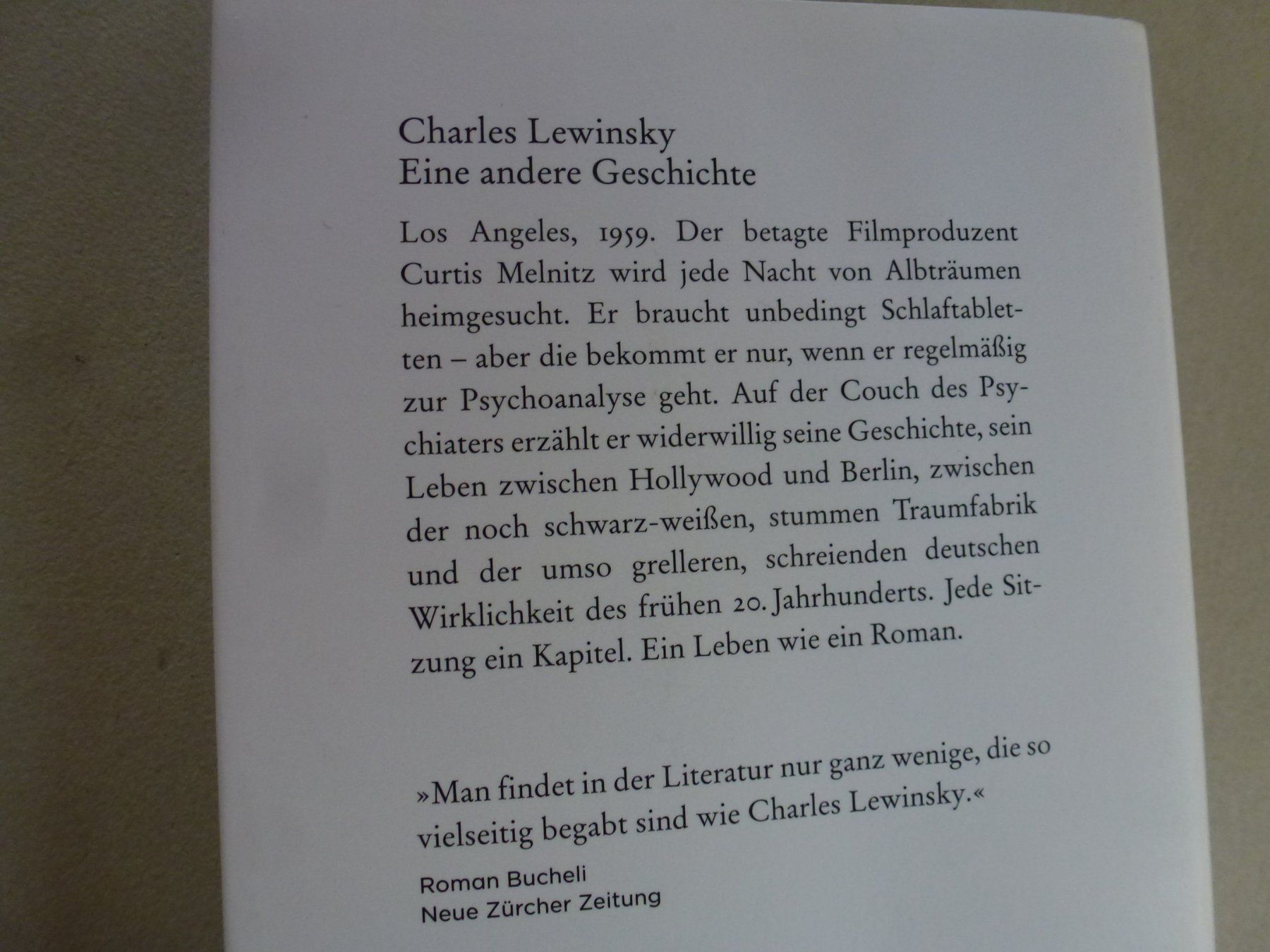 Livres: Eine andere Geschichte - Charles Lewinsky – Neuf (Voir description) à Mühlrüti par Dadadachs 7