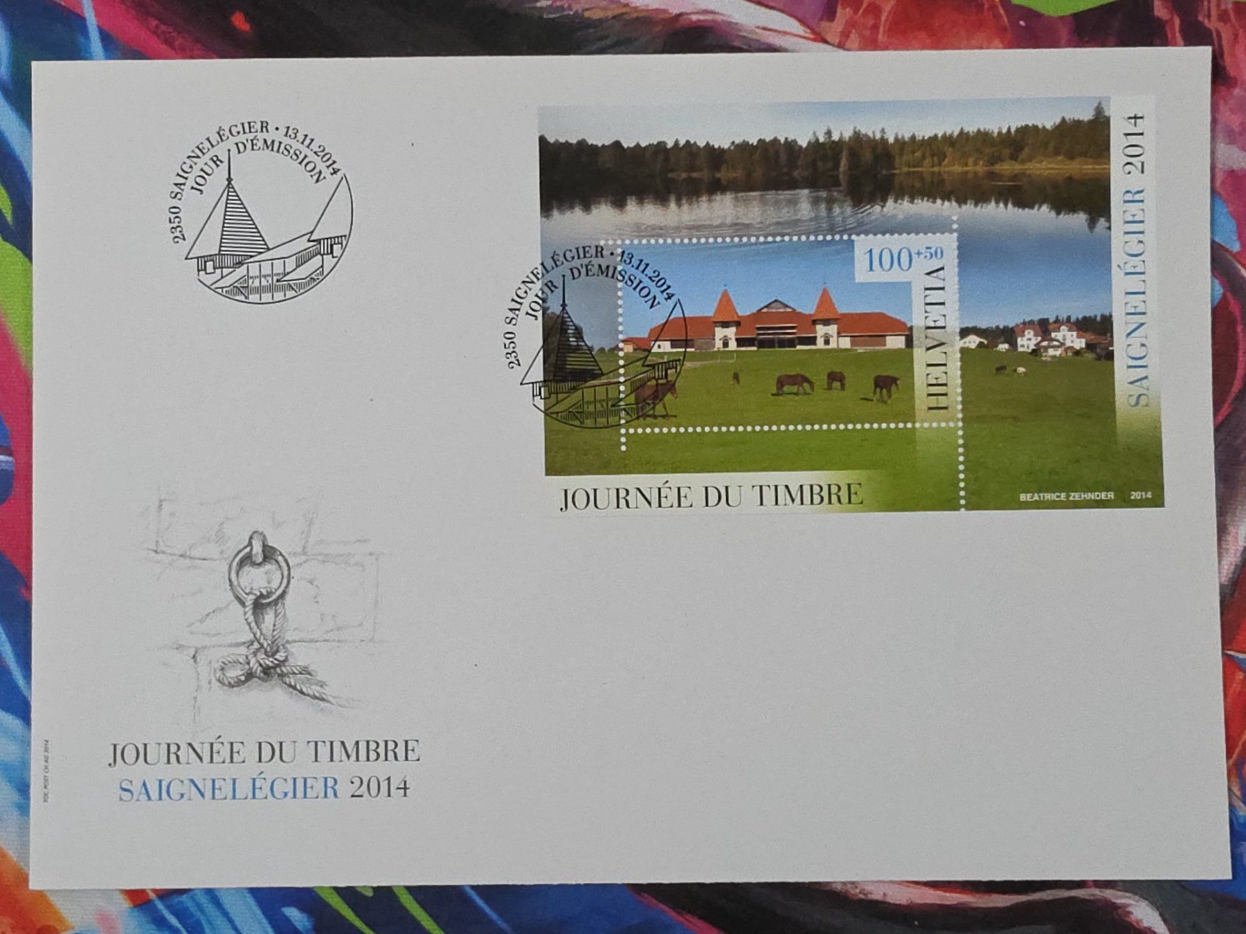 Alle Briefmarken: CL27 Enveloppe + Timbre Suisse 2014 – Gebraucht aus Cousset von Patrick_Collections