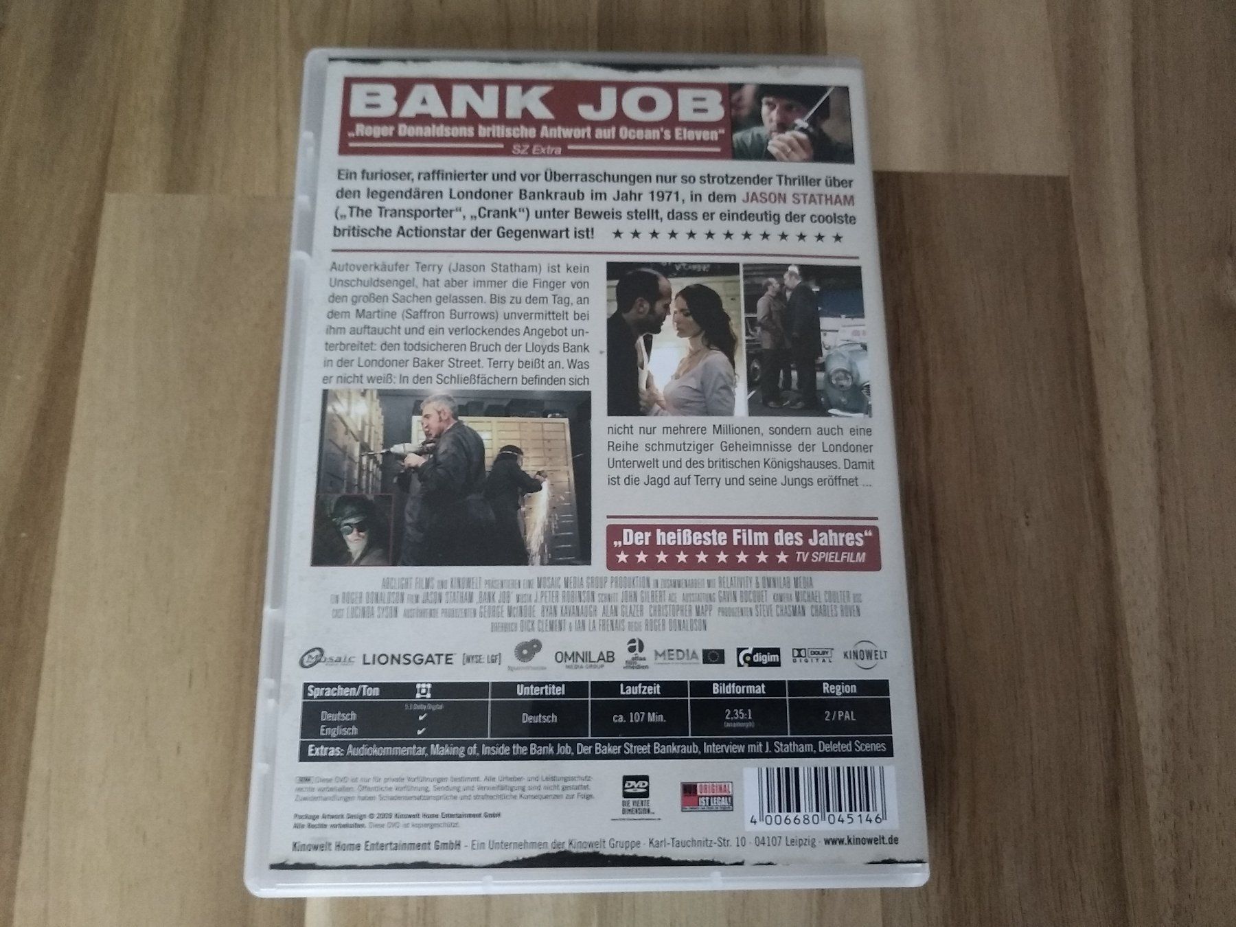 Tutti i DVDs: Bank Job – Usato da Olten venduto da prusik02 2