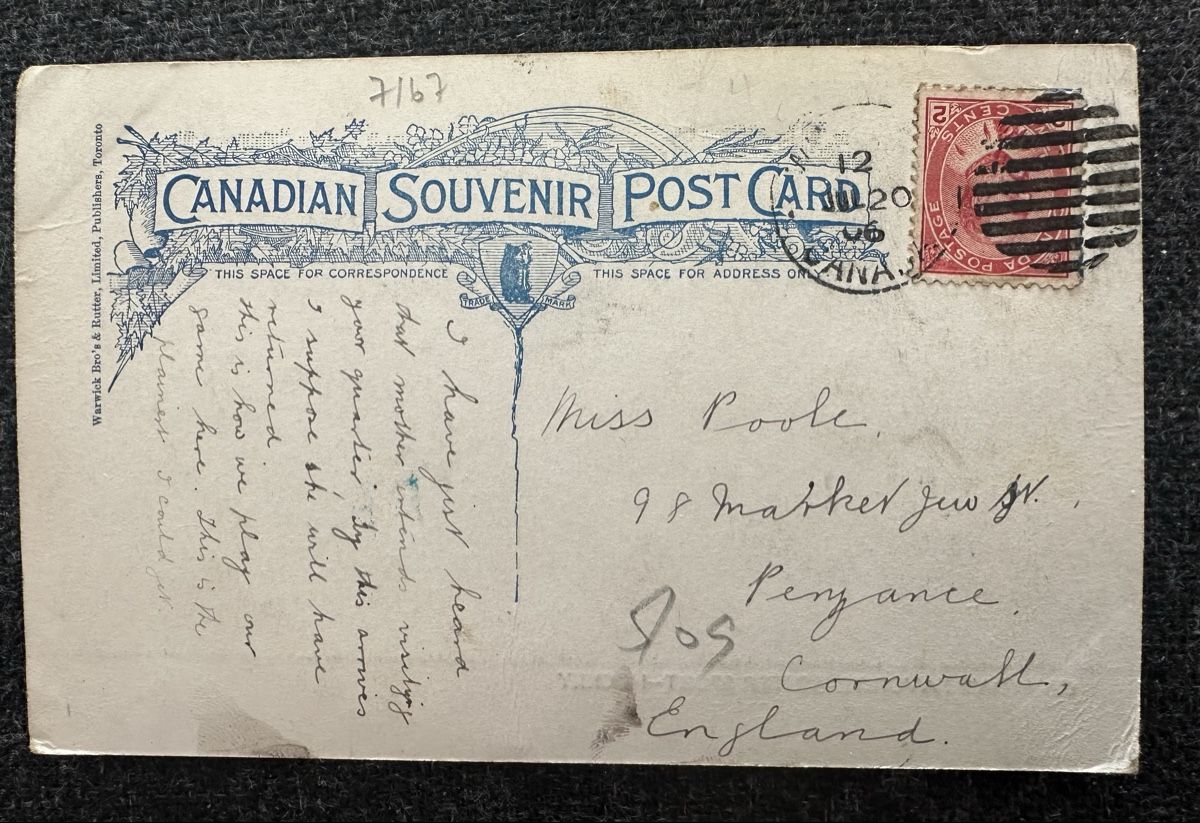 Cartoline postali: Canada Kanada Hockey Toronto1906 – Usato da Wettingen venduto da Phibras 1