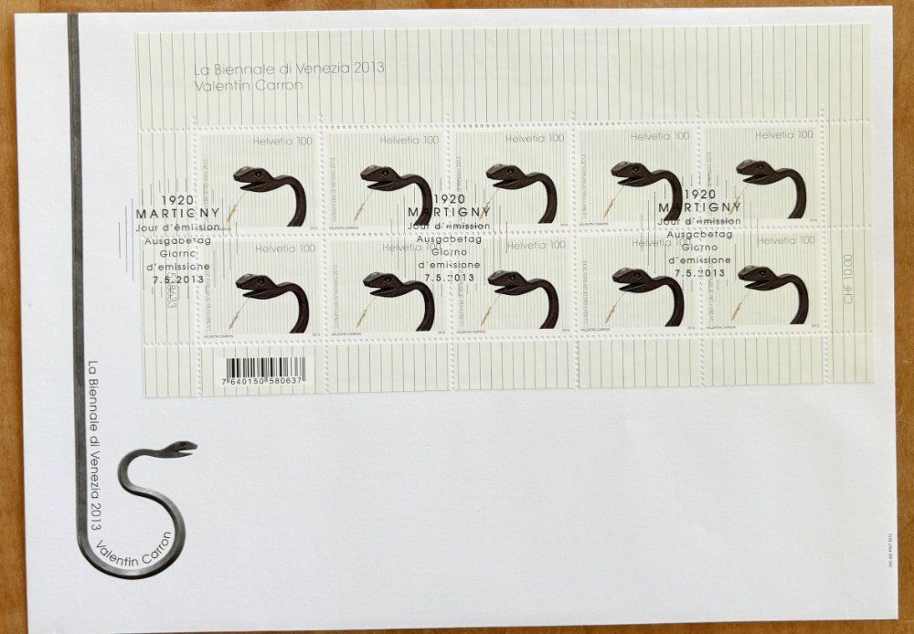 Tutti i francobolli: 2013 FDC Kleinbogen Biennale Venedig, Nr. 1467 – Nuovo (secondo la descrizione) da Nuglar venduto da Stamp88
