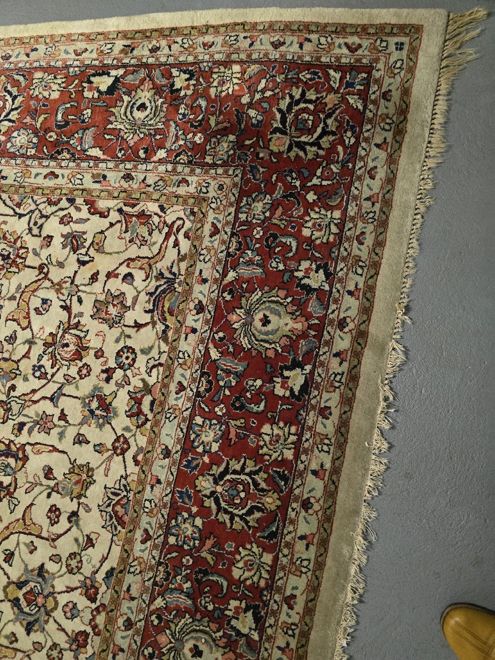 Tappeti: Perserteppich, Orientteppich, Vintage, Rot/Beige, Top! – Usato da winterthur venduto da Sammlerecke 5