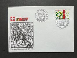 Sonderbrief Bundesfeier Rütli 1991   (M54)