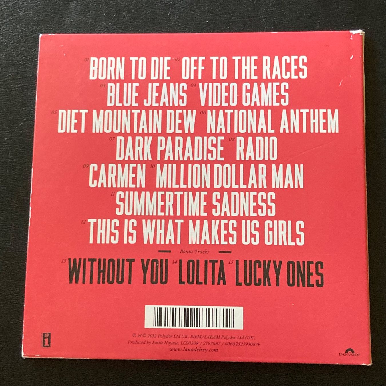 CD: Lana Del Rey - Born To Die, CD – Usato da Bern venduto da Ntsamina 1