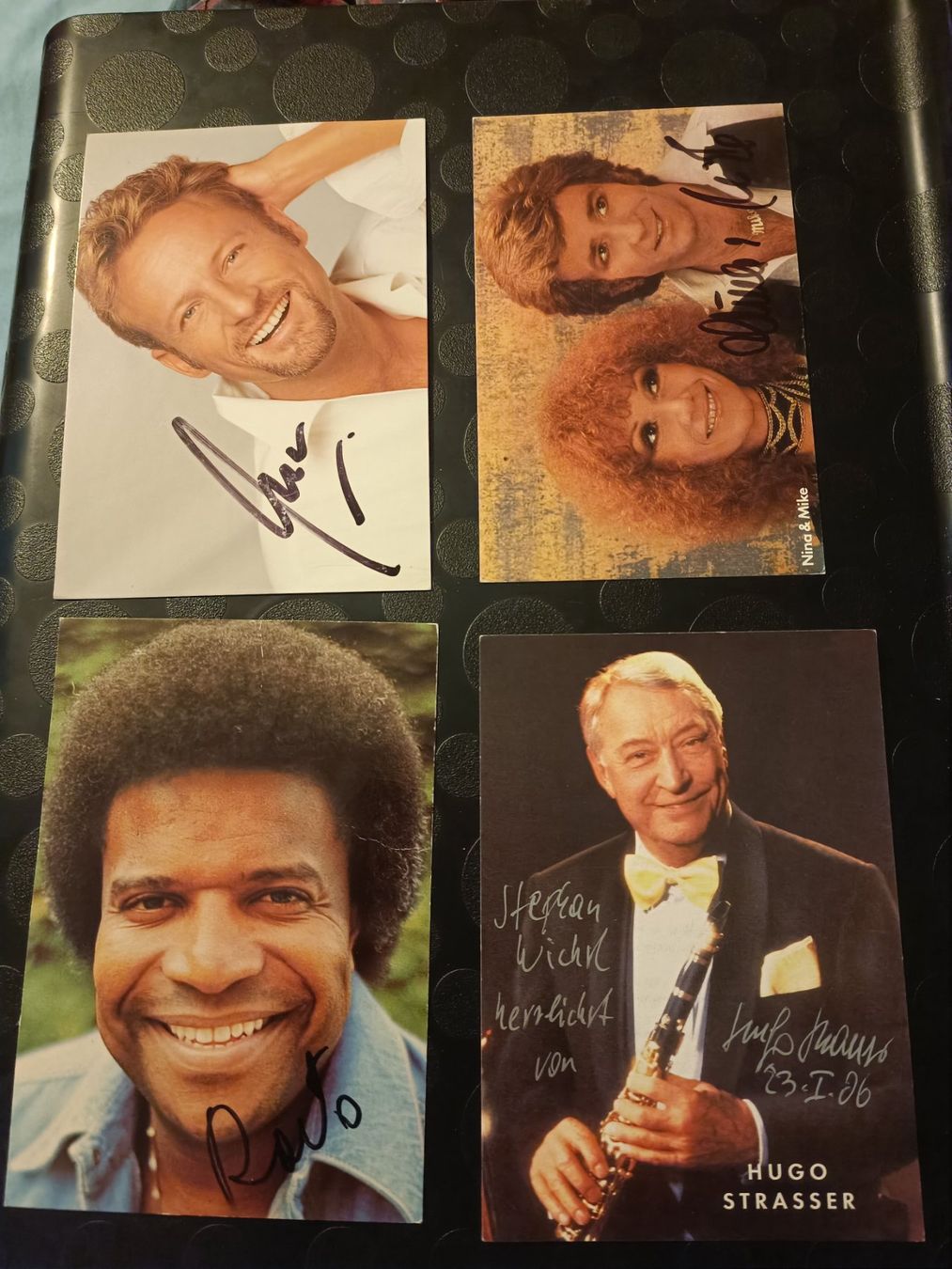 Autografi: Musik - 4x handsignierte alte Karten  - Set – Usato da Menziken venduto da Artographs