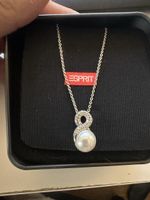 ESPRIT Halskette 925 Silber mit Perlen-Anhänger