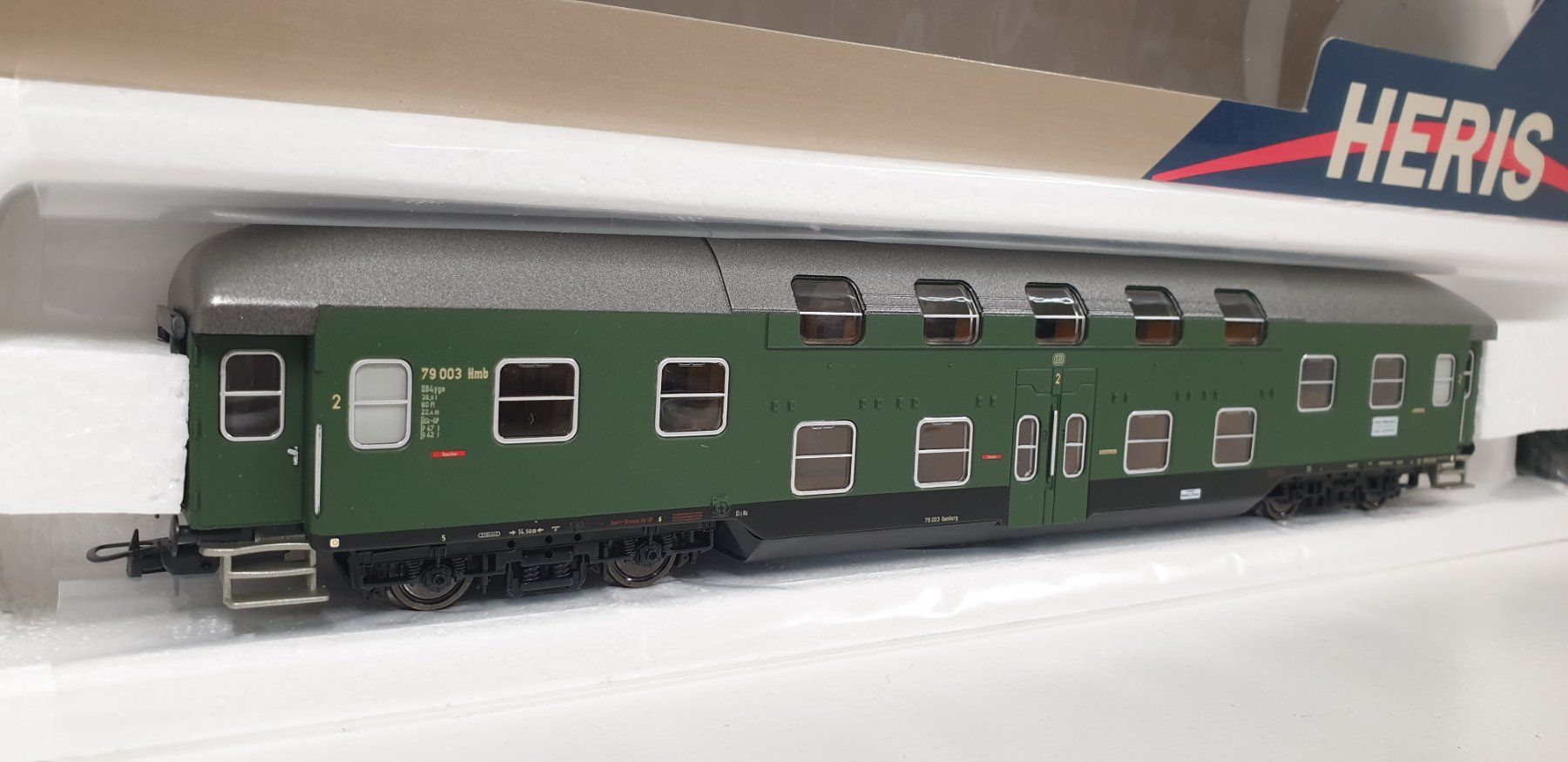 Modellini di ferrovie: Heris DB  Doppelstock  H0/DC – Nuovo (secondo la descrizione) da Neuenhof venduto da ludovicco 1