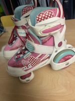 Hudora Rollschuhe, pink mit Herzen, Gr. 30-33, Top!