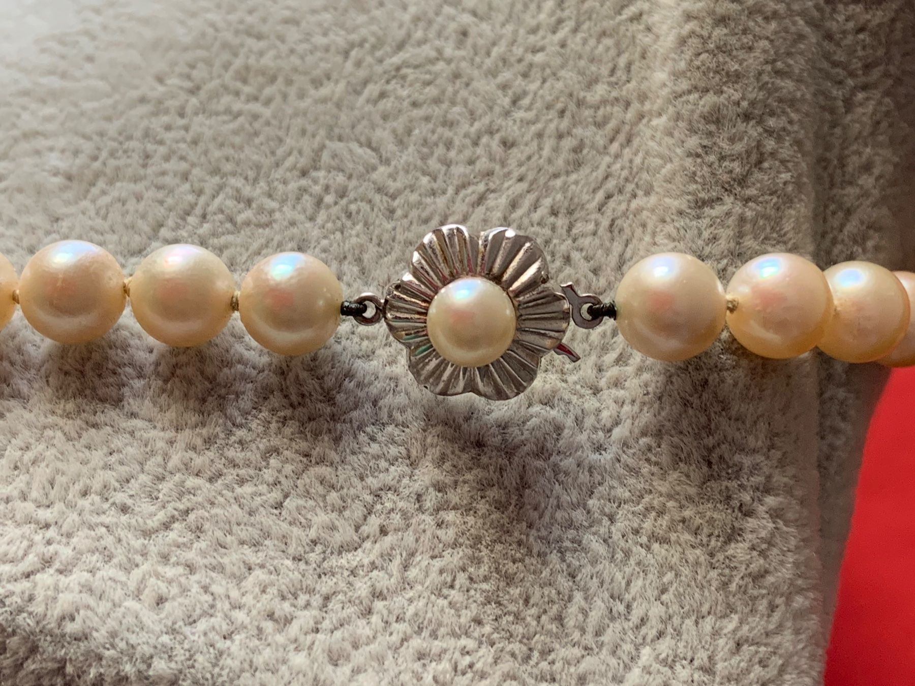 Perle (finte): Perlenkette weissgoldverschluss 14 K – Usato da Laufen venduto da belleskulptur 6