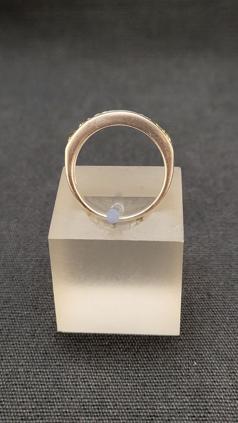 Bagues: Silberring mit gelben Steinchen – D'occasion à Basel par spinne02 3