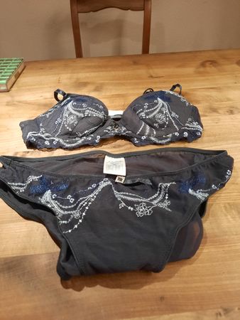 BH und Slip dunkelblau XL