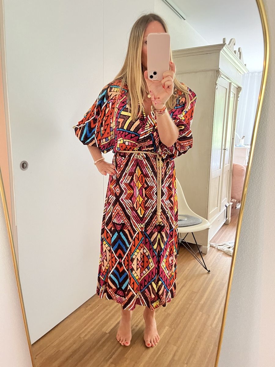 Vestiti: DIXIE Kleid Midi Ethno Print, Gr. 38 – Usato da Küsnacht ZH venduto da madrilena77 6