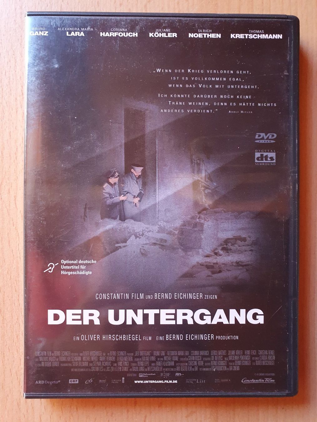Tutti i DVDs: DVD - Der Untergang / Bruno Ganz – Usato da St. Margarethen TG venduto da Schachmatt