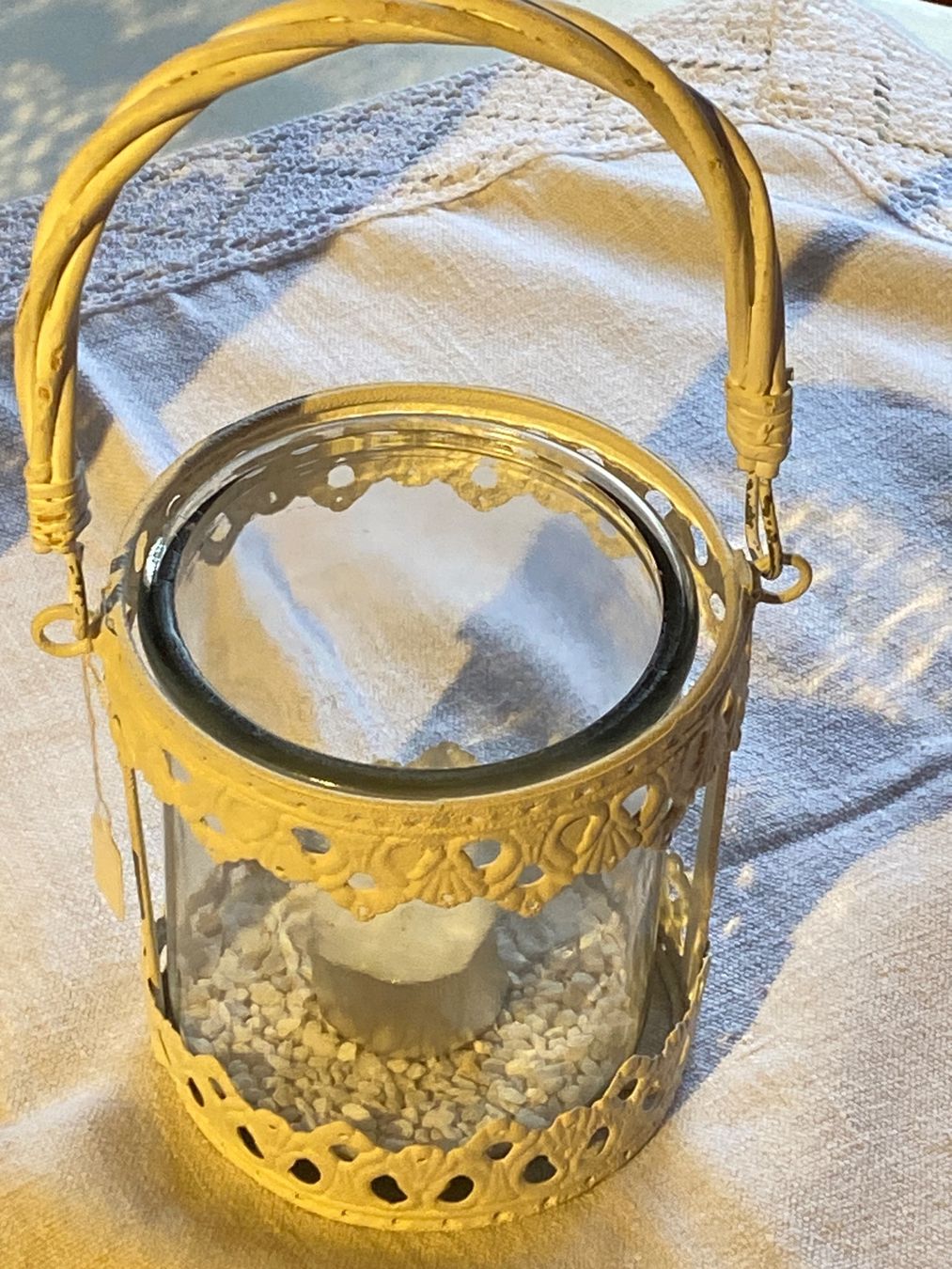 Portacandele: WINDLICHT SHABBY CHIC-WEISS – Nuovo (secondo la descrizione) da Meienried venduto da ManuelaBoutique 1