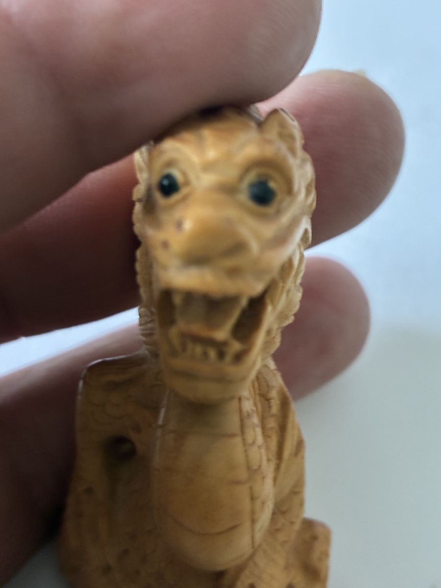 Statuette: Japon netsuke en bois de cerisier,objet traditionnel – Usato da St-Aubin-Sauges venduto da asianart 8