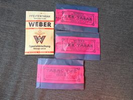 4x antiker Pfeifentabak Weber Söhne UNGEÖFFNET OVP Sammeln