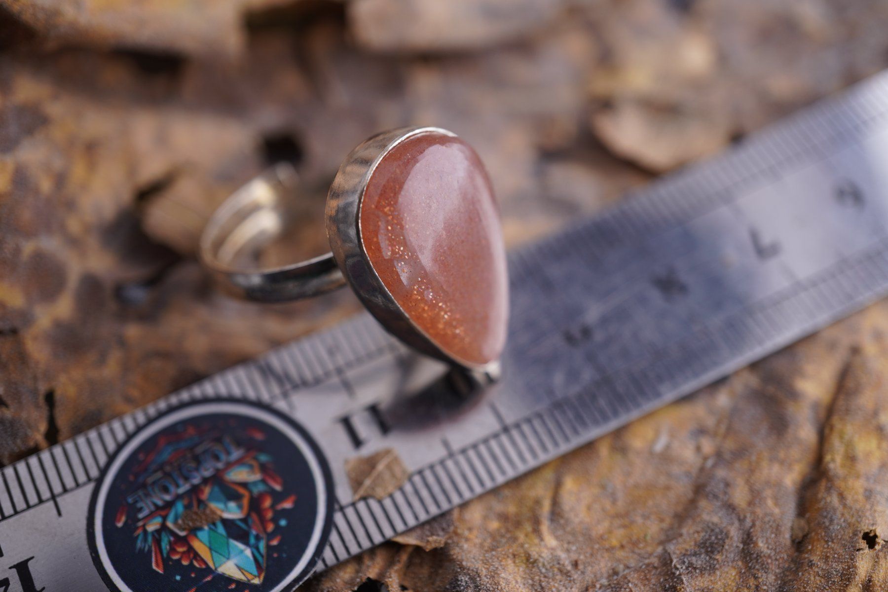 Mineralien & Heilsteine: Sonnenstein  Variable Grösse   Ring   – Räumung  ab 1.- – Neu (gemäss Beschreibung) aus Eschenbach SG von topstone 1