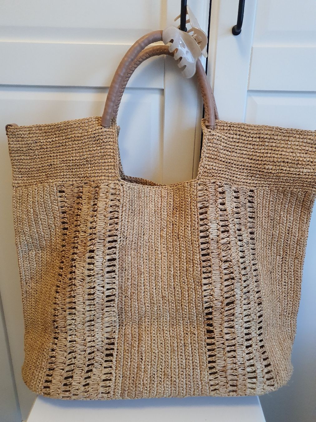 Borse: A Point Etc Woven Straw Tote Bag – Usato da Genève venduto da gvokiii