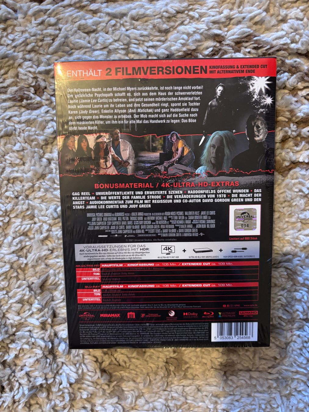Alle DVDs: Halloween Kills - 4K Ultra HD Mediabook (OVP) – Neu und originalverpackt aus Varen von bacaduva2007 1