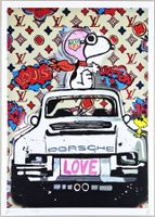 Death NYC Pop Art Druck " Vuitton Tag Heuer Snoopy Porsche