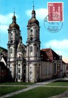 10.V.1960, Maximumkarte Stiftskirche St. Gallen,