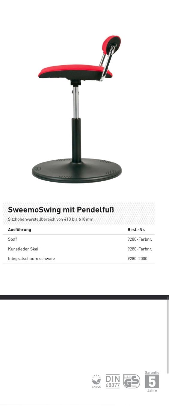 Sgabelli: Bimos Sweemo Stehhilfe Hocker / Stuhl – Usato da Zürich venduto da sim_gl5n 4