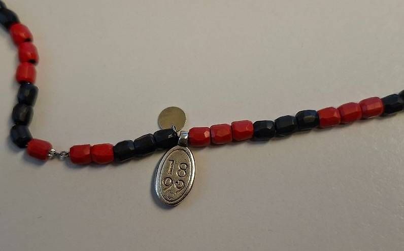 DoDo Bracciali & Braccialetti: Dodo bracciale mini granelli squadra calcio "Milan" – Usato da Bedano venduto da Lauraniki2422 2