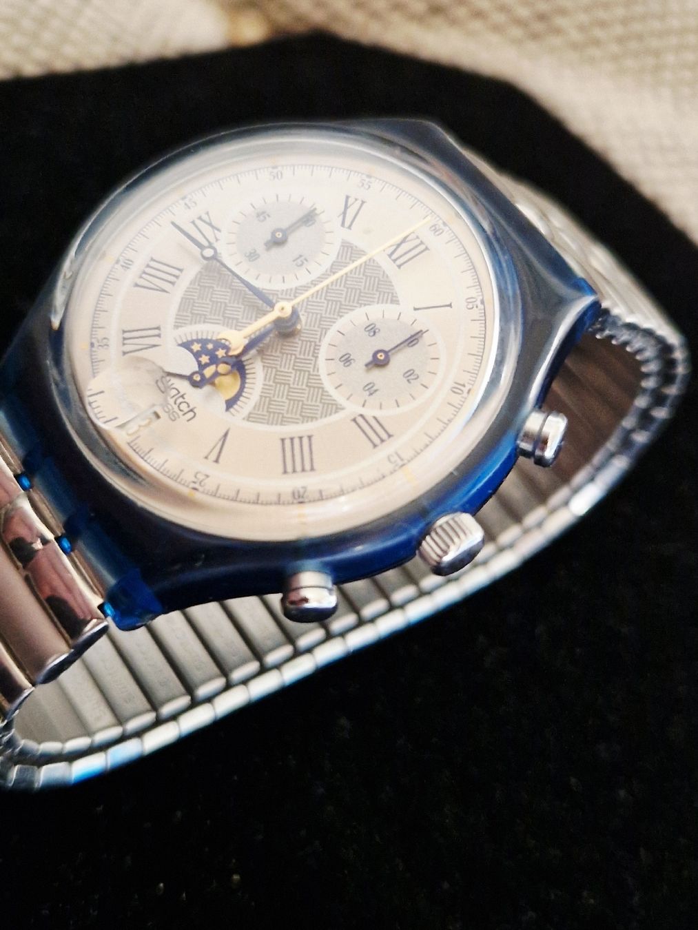 Swatch Orologi: Superbe Swatch Chronographe Phase de Lune – Usato da Undervelier venduto da Emc_7 2