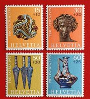 PRO PATRIA SATZ 166 - 169 1975** POSTFRISCH