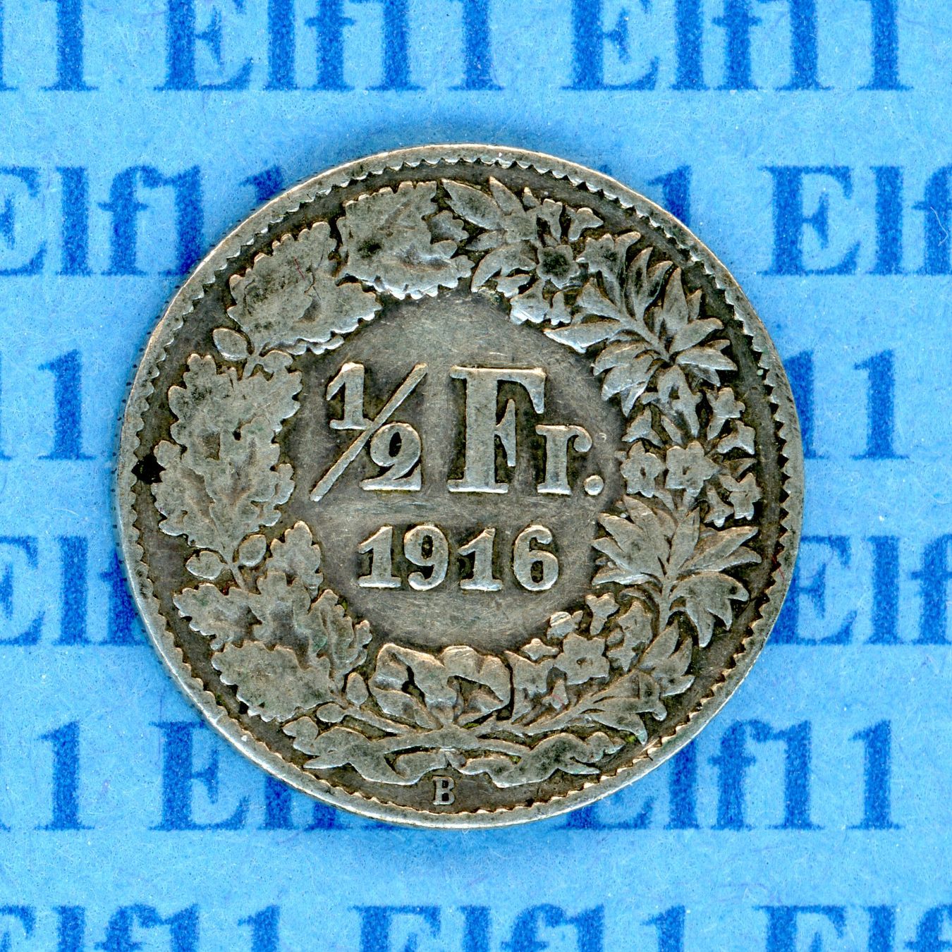 Tutti le monete: CHF___0.50 1916 -ss 50 Rappen – Usato da Widnau venduto da Elf11