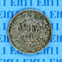CHF___0.50 1916 -ss 50 Rappen
