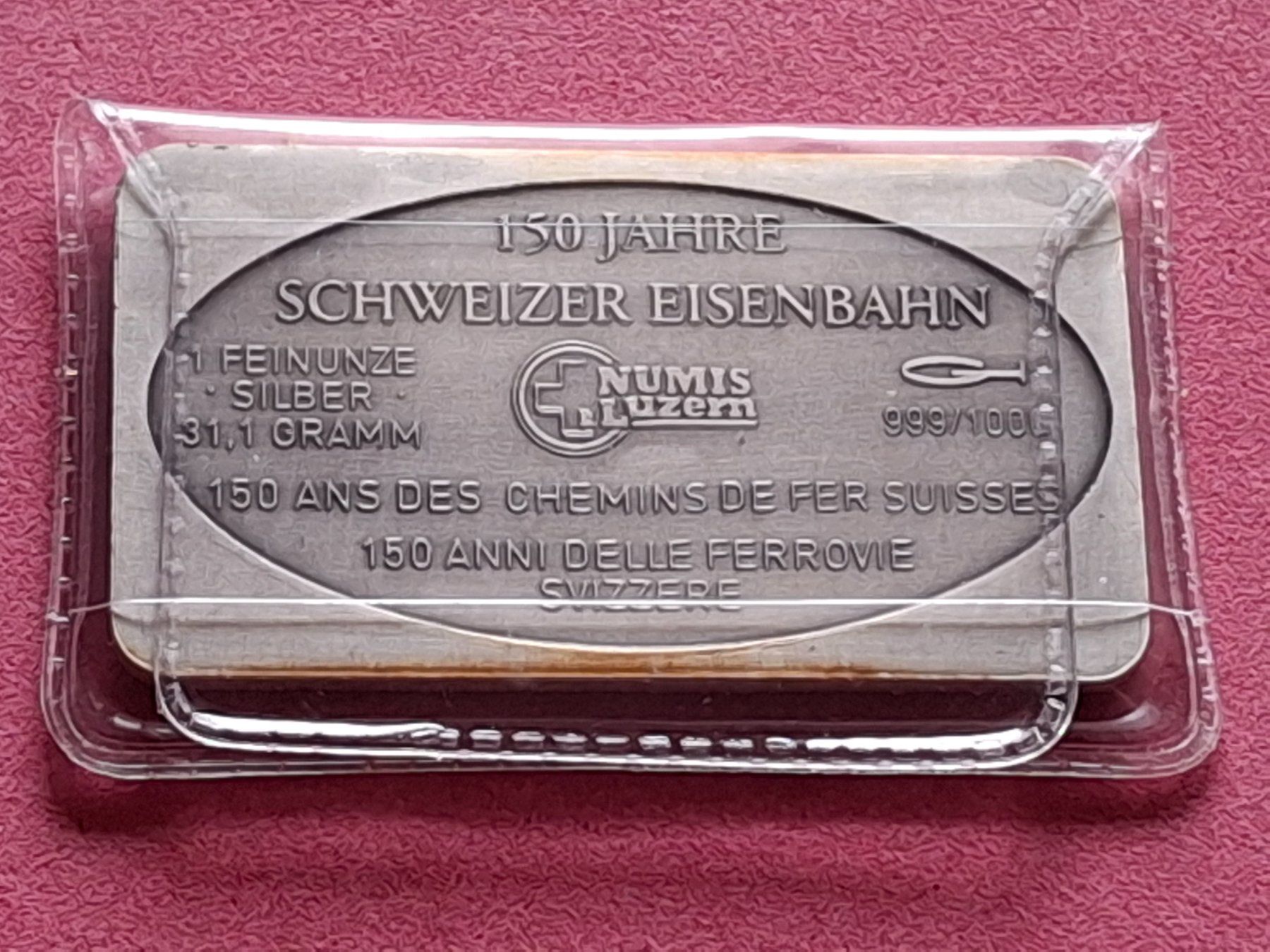 Metalli preziosi: CH EISENBAHN - AJOIE - OVP – Usato da Boniswil venduto da dpd4coins 1