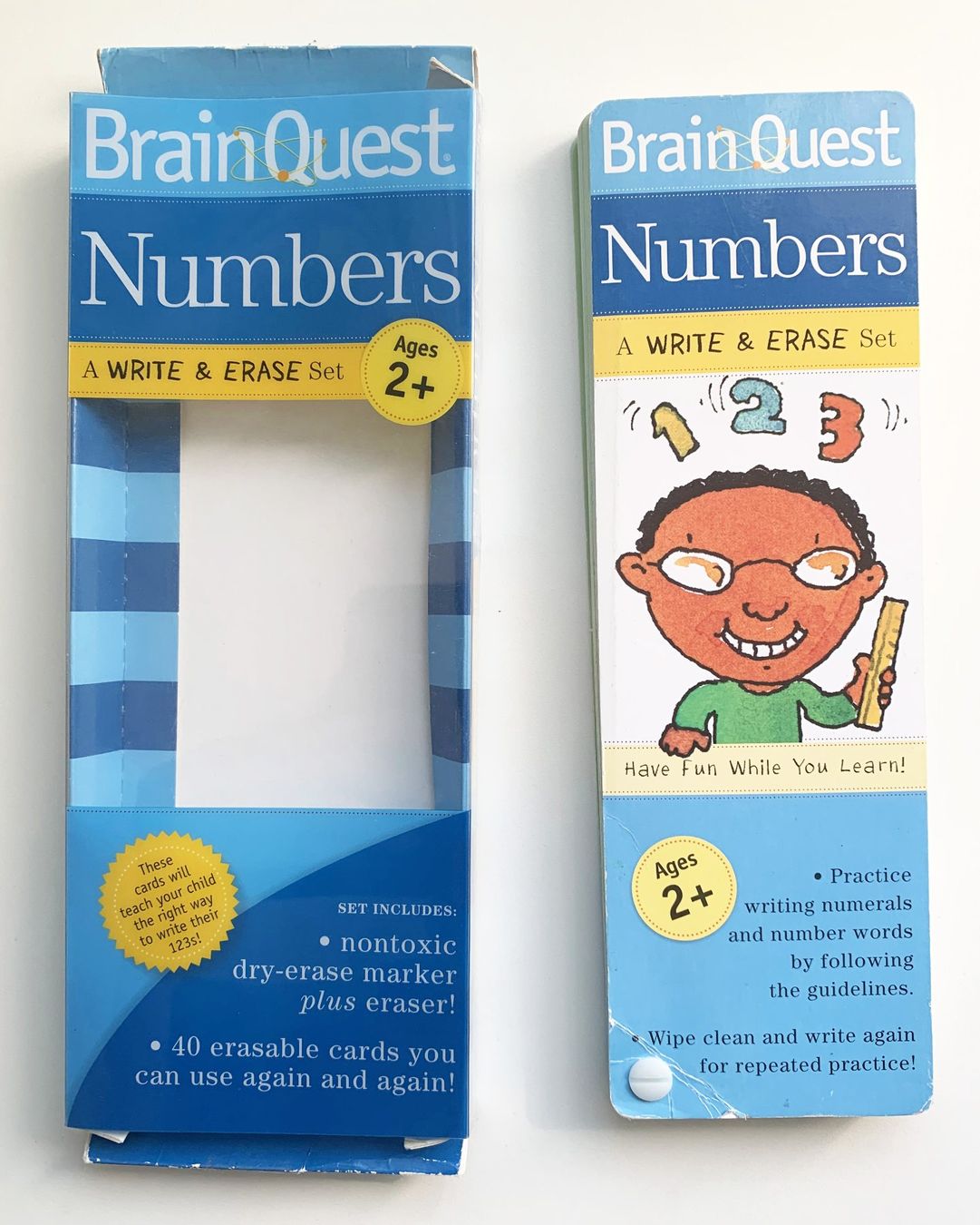 Giochi: Brain Quest Write & Erase: Numbers Cards und Shapes & Color – Usato da binz venduto da louloubel 6