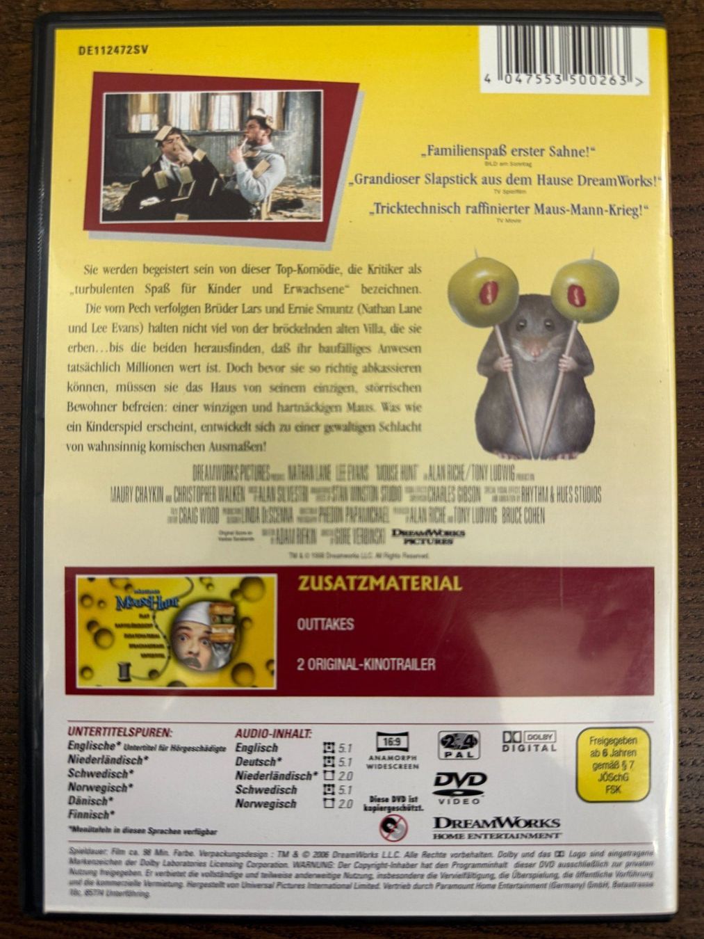 Tutti i DVDs: Mäusejagd – Usato da Zürich venduto da FilmFreunde 1
