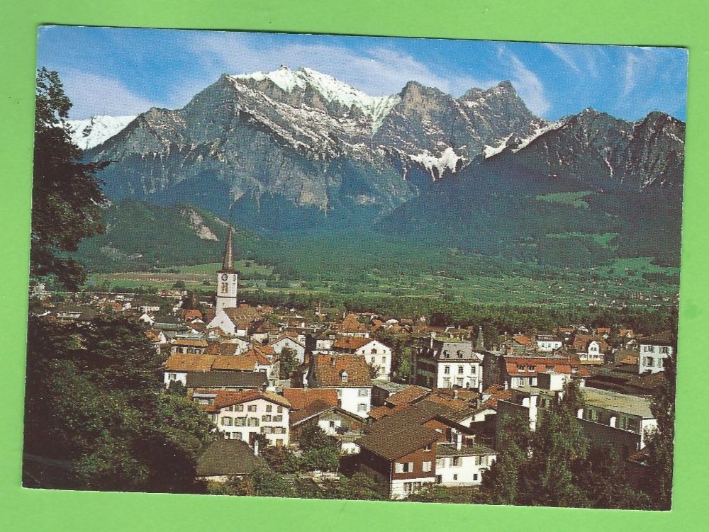 Cartoline postali: Bad Ragaz mit Falknis – Usato da Zürich venduto da t24_de