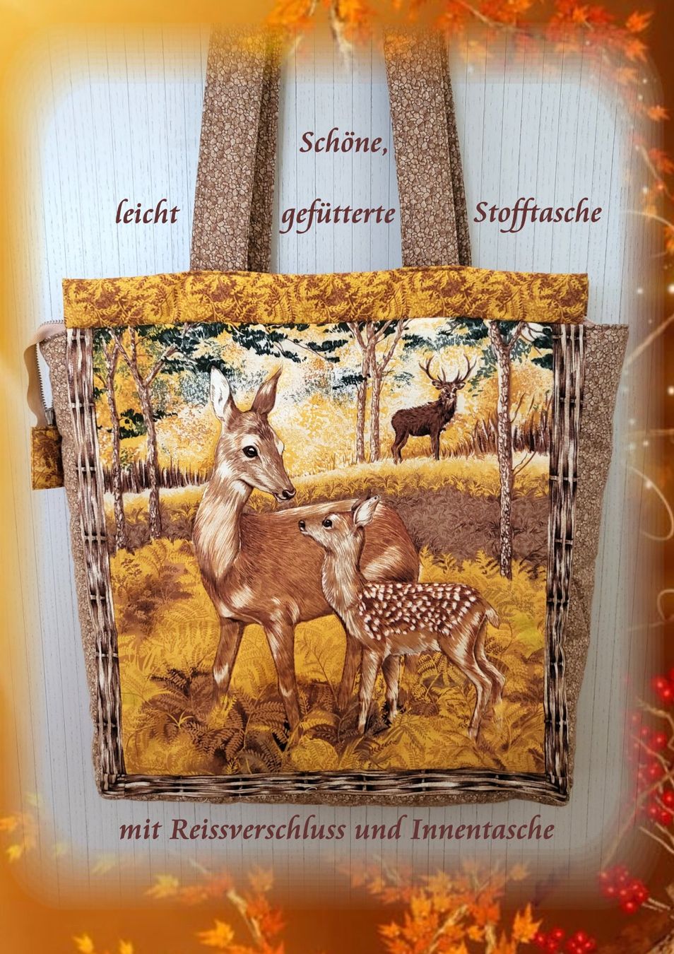 Borse da donna: Stoff Tasche, selbst genäht – Nuovo (secondo la descrizione) da Linden venduto da Mb2bb