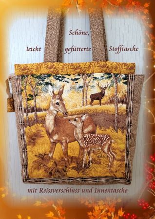 Stoff Tasche, selbst genäht