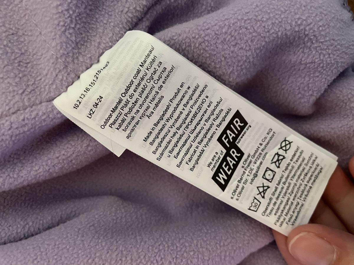 S.Oliver Jacken & Mäntel: Lila Winterjacke Grösse 92 – Neu (gemäss Beschreibung) aus Zermatt von mar_f9v6 5