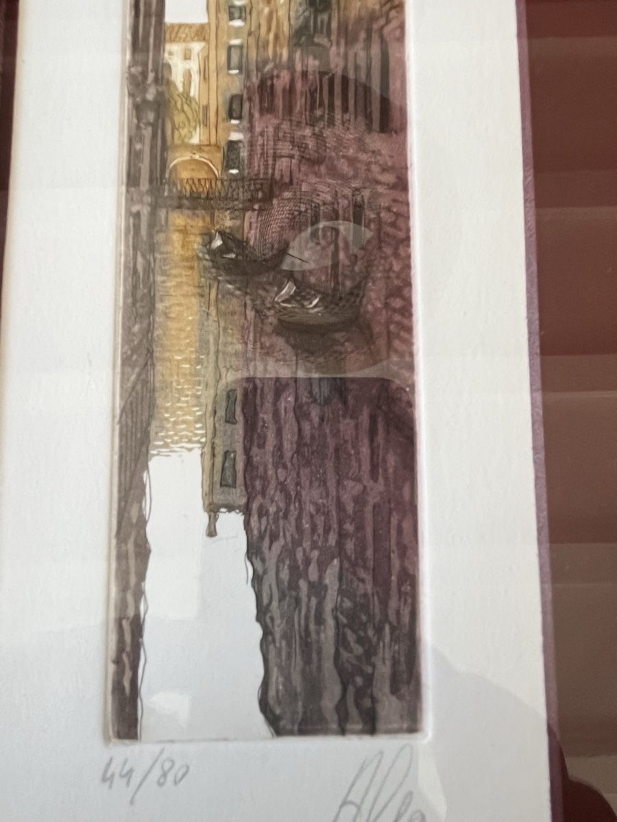 Gravures: Gravure de Venise encadrée – D'occasion à Lausanne par joltei 2