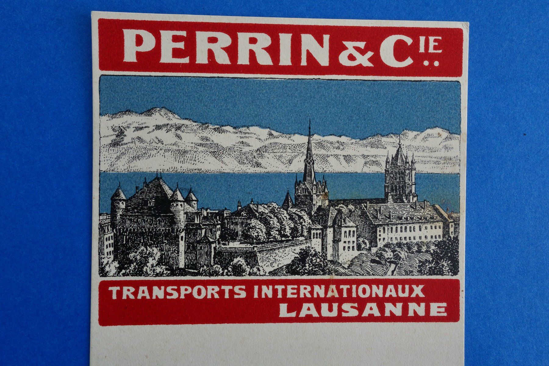Ansichtskarten: LAUSANNE - PERRIN & Cie., Transport Internat. - ca. 1920 – Gebraucht aus Ibach von Ibanto 1