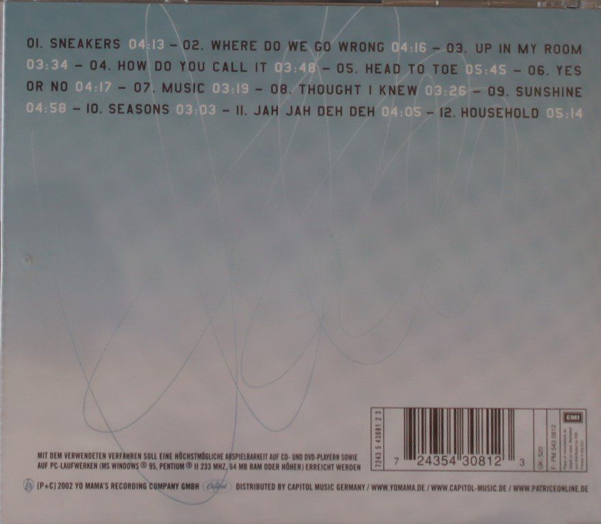 CD: Patrice – How Do You Call It? – Usato da Luzern venduto da CONTENTI 2