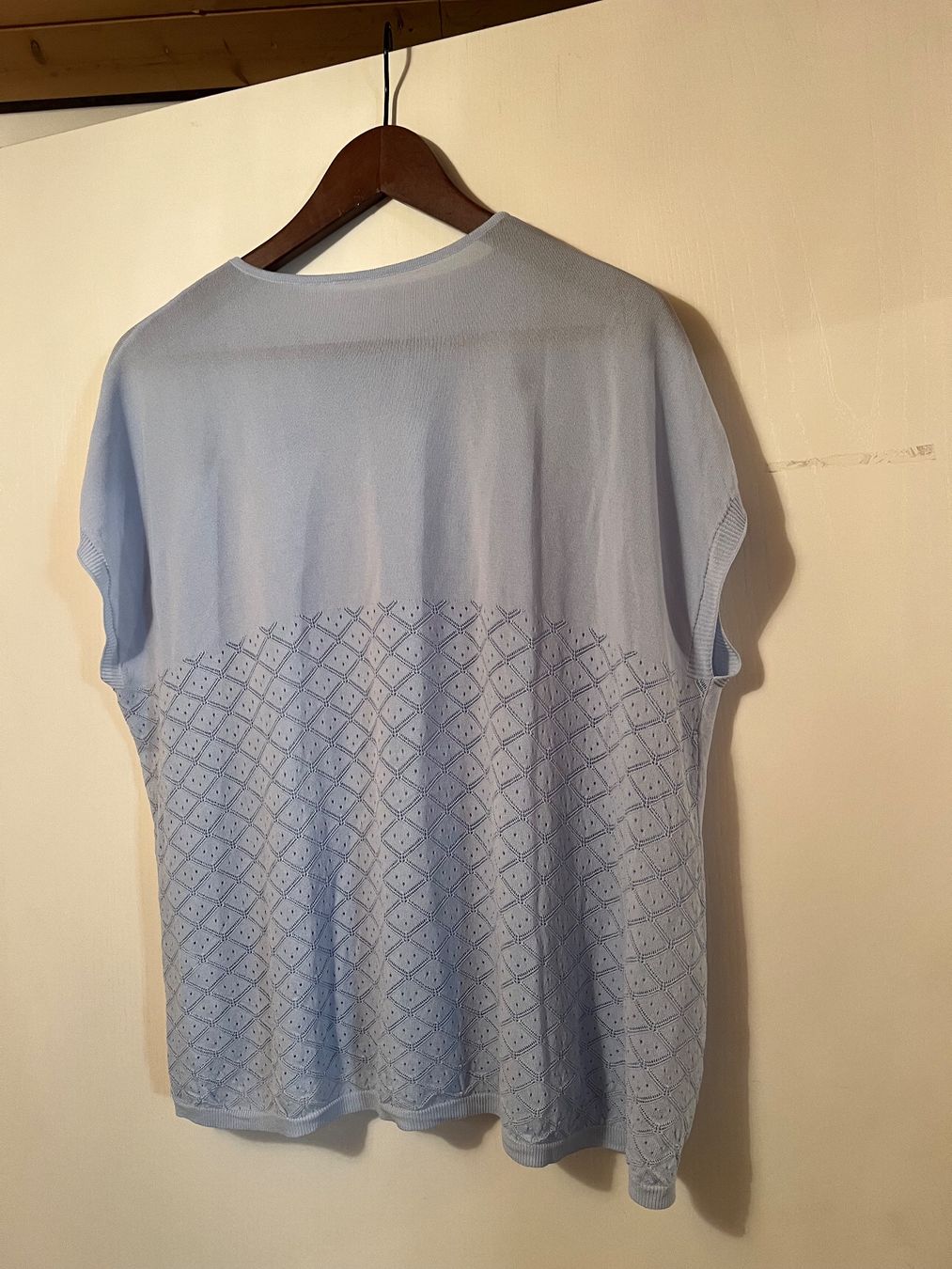 Pullover & Sweatshirts: Feiner Damen Pullover Strick Shirt hellblau M/L  Viskose – Gebraucht aus Ruggell von Malbuntiger01