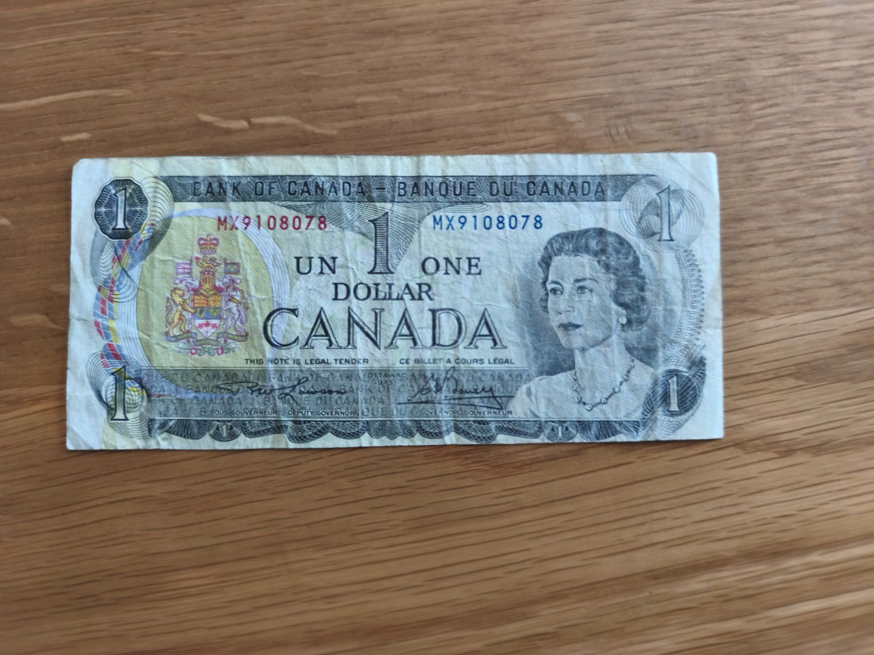 Banknoten: Kanada 1 Dollar Banknote 1967 – Gebraucht aus Rubigen von HEIDA_82